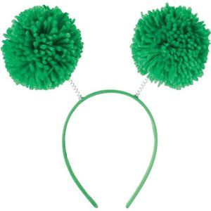 Green Pom Pom Headbopper - 9" x 4.25"